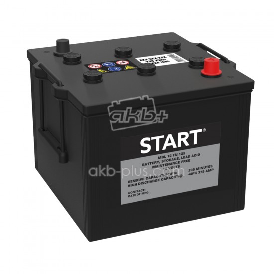 Аккумулятор 125Аз START NATO, 125Aч, 850А, 12B - купить